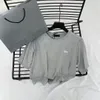 Tee Cotton T Shirt Summer Short Sleeve Waves Balencaigaly Men Women Lovers Luxury Tshirts Fashion Senior Pure Balencigaly High Quality Top Stor storlek S4XL DESI