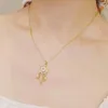 Pendant Necklaces Fashion Dream Catcher Series Jewelry Necklace For Women Gold Color Hollow Leaf Tassel Chain Female Dainty Trinket Gift