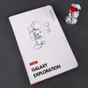 Notepads Galaxy Exploration Creatieve Hardcover Band Notebook A5 Dagboek Agenda Raster / Blanco Papier 96 vellen DIY 2022 Planner Supply