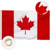 Fly Breeze 3x5FT pied drapeau du Canada en-tête double couture drapeaux nationaux canadiens bannière pour la décoration de la maison du festival par la mer ZZB14757