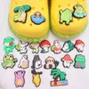 Wholesale 100Pcs PVC Colorful Frog Cat Mushroom Rabbit Animals Shoe Buckle Decorations For Kids Charms Button Clog Backpack