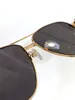 新しいファッションデザインサングラス00559絶妙な電気めっきパイロットKゴールドフレームクラシックポピュラー汎用スタイルの屋外UV400保護メガネ