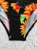 Kvinnors sexig push up bikini set hög midja baddräkt blommig badkläder sommar baddräkt strandkläder 2206206702358