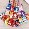 Keychains prière japonaise classique omamori prie fortune beauty santé sécurité chanceux charmes de richesse du sac