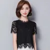 여자 티셔츠 꽃 인쇄 여성 티셔츠 짧은 소매 여름 탑 티 블랙