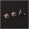 Stud 1Piece Piercing Earrings For Women 2022 Trend Jewelry Moon Flowers Round Earring Ear Cuff Christmas GiftStud Farl22