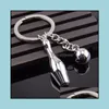 سلاسل المفاتيح إكسسوارات الموضة المصغرة Bowling Key Ring عالي الجودة التذكارية سلسلة المفاتيح الإبداعية Ball Ball Keyyring Keyfobs Car Penda dhqns