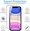 Protecteur d'écran de téléphone en verre trempé de colle de couverture complète 9D pour iPhone 13 12 Pro MAX 11 XR XS MAX 8 7 6