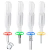 ChinafairPrice NC007 Tubos de fumantes de concentração em linha Perc vidro água Bongo 10mm 14mm Quartz Creamic Clip Rig Bubbler Pipe Bubbler