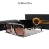 2022 Marchio di lusso Occhiali da sole vintage quadrati Occhiali da sole da donna Fashion Designer Shades Occhiali da sole con montatura dorata UV400 Gradient LXN-EVO DITA