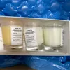 Parijs Merk Kaars 70g * 3 stuks set Luie Zondagochtend Bubbelbad Bij de Open Haard Bougie Parfum Geurkaarsen Wax Geschenkdoos Topkwaliteit