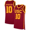 rare USC Trojans Jerseys 10 DeRozan Jersey Nick Young Brian Scalabrine Cheryl Miller Lisa Leslie College Basketball Jerseys Custom Stitched