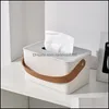 Tissue Boxes Napkins Table Decoration Accessories Kitchen Dining Bar Home Garden Modern Box Desktop Napkin Case Holder Plastic Creative R