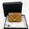 Retro MM Mini -Umhängetaschen Designer Dreieck Handtasche Diamantgriff Taschen Geldbeutel Brieftasche Crossbody