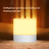 Night Lights Touching Control Bedside Light Dimmable LED Table Lamp USB Rechargeable Warm White & RGB For Bedroom OfficeNight
