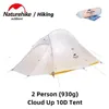 Naturehike Cloud Up 10D Carpa doble de nylon Carpa para acampar mejorada Impermeable al aire libre Senderismo Mochilero Caminata en la naturaleza 10D (En stock) H220419