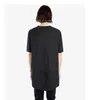 Black Simple Long Long Tail Bifurcated Fot Shirt Men's Stitching Deconstruction Design Японский уличный темный стиль L220704