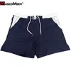 MagComsen Shorts de verão Menwearwear calma de banho rápido Turncos de natação Surf shorts boxer boxer Briefs swimsuit Beach Bobatho de sol 220617