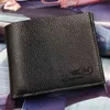 Men Pu Leather Wallet Fashion Short Bifold Casual Passport Bag Coin Pocket Male Blocking Purses Money C133