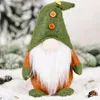 UPS Neues Produkt Plüschtier Weihnachtsgesichtsloser alter Mann Elfenpuppe Europäische und amerikanische Dekoration im grünen Stil Weihnachtsschmuck