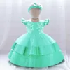 Vestidos de menina Cerimônia de flor Vestido de 1º aniversário para roupas de bebê menina Batismo Princesa Meninas Traje de festa Vestido infantilMenina