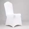 100Pcs Cheap Universal White Spandex Wedding Chair Covers for Party Banquet el Dining Stretch Elastic Polyester Cover Chair Y202467