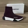 GAI gestrickte elastische Sockenstiefel Frühling Herbst Klassisch Sexy Fitnessstudio Lässige Damenschuhe Mode Plattform Herren Sportstiefel Dame Reise Dicke Turnschuhe Große Größe 35-45 Mit Box