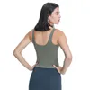 Slanke fit tanktops met verwijderbare cups yoga bh t-shirt trainingen fitness sweatshirt sexy lange lengte vest ademende top v nek sportbeha's vrouwen shirts l039