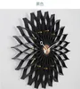 벽시계 여분의 대형 해바라기 시계 75cm 배터리 작동 쿼츠 조용한 창조적 인 현대 디자인 시계 Horloge 3color 거실 벽