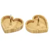 Cendriers matériaux en bois forme de coeur accessoires pour fumer cendrier style unique conteneurs296Z