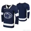 Хоккей в колледже носит 2022 г. NCAA Frozen Four Penn State Nittany Lions Hockey Jersey 2 Cole Hults 25 Кейси Бэйли 17 Эван Барратт 11 Тревор Гамильтон 24 Винс Педри