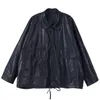 LaUtaro Spring Short preto Bolsa de couro falso de tamanho grande mulheres bolsos de manga Raglan Roupas coreanas de moda de moda 2021 L220728