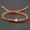 Bracelets de charme Mode coloré tissé corde chaîne bracelet Boho croix pour femmes filles bijoux faits à la main enfant chanceux cadeaucharm Lars22