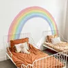 Funlife Akvarell Rainbow Wall Mural Wall Stickers Självhäftande tapet barnkammare sovrum vardagsrum vattentäta barn hem