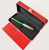 Giftpen 5A Luxury Classic GreenBlue Lacquer Barrel Ballpoint Pen Quality Silvergolden Clip Writing Office School Statione1640925