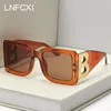 Lunettes de soleil mode surdimensionnée la lettre b carré tendance femmes hommes rétro rectangle gafas de solsunglasses