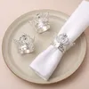 Crown Napkin Ring Gold Silver Napins Buckle Hotel Wedding handdoek Rings Verjaardagen Festival Party Banquet Tafel Decoratie TH0154