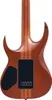 Manico per chitarra elettrica con top in acero spalted in radica viola solare attraverso il corpo Hardware nero Wenge Bubinga Sandwich Neck