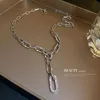 Chokers Set Diamond Chain Necklace Female Nisch Design Sense Ins Cool Wind Personlighet Enkelt temperament Krage ELLE22