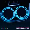 68mm 7 Colors Car LED Cup Holder Light Mats Car Coasters Bottle Atmosphere Light Constellation Backlight LED Cup Holder Pads