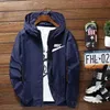 Wiosenna i letnia marka Logo Blue Jacket Męskie z kapturem z kapturem Casual Sports Pants Suit Fash