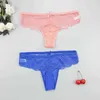 6 Stück/Parteien Spitze Tangas Höschen Frauen Sexy Unterwäsche Transparent Nahtlose Tanga Baumwolle Low Rise Unterhose G-Strings L220801