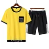MENS SETS HIP HOP Clothes Streetwear Spring Summer Outfit Male Tshirt Pants Two Pieces Fashion Set Casual Pullover Plus Size 220526