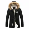 Mode Bontvoering Jas Parka Mannen Winter Dikke Warme Heren Jas en Jassen Casual Kapmantel Outwears Liefhebbers Kleding 201119