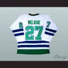 MThr # 27 Gilles Meloche Californie Golden Seals Vert Blanc Hockey Jersey Broderie Cousue Personnalisez n'importe quel numéro et nom Maillots
