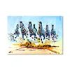 Peinture à l'huile d'animaux de cheval de course blanc, impression HD sur toile, affiche murale, tableau d'art pour salon canapé Cuadros Decor1737309