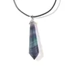 Pendant Necklaces 10pcs/lot Natural Fluorite Pendulum Necklace WholesalePendant