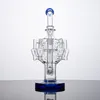 Stok Matrix Perc Recycler 11 inç nargile benzersiz ahtapot kolları ile 14mm dişi eklem tarzı cam bong bongs yağ kuleleri su boruları dab teçhizat kase