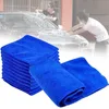 10 pcs máquina de limpeza de carro toalhas de microfibra toalhas de secagem macia Hemming wash toalha de água espanador de sucção carro liquidante ferramentas 30x30cm