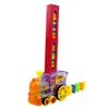 Girl Boy Kids Domino Set Abs Regalo per la posa colorato Elettronico Educational Sound Light Rally Blocks Toy Train Model Brick T200413261D